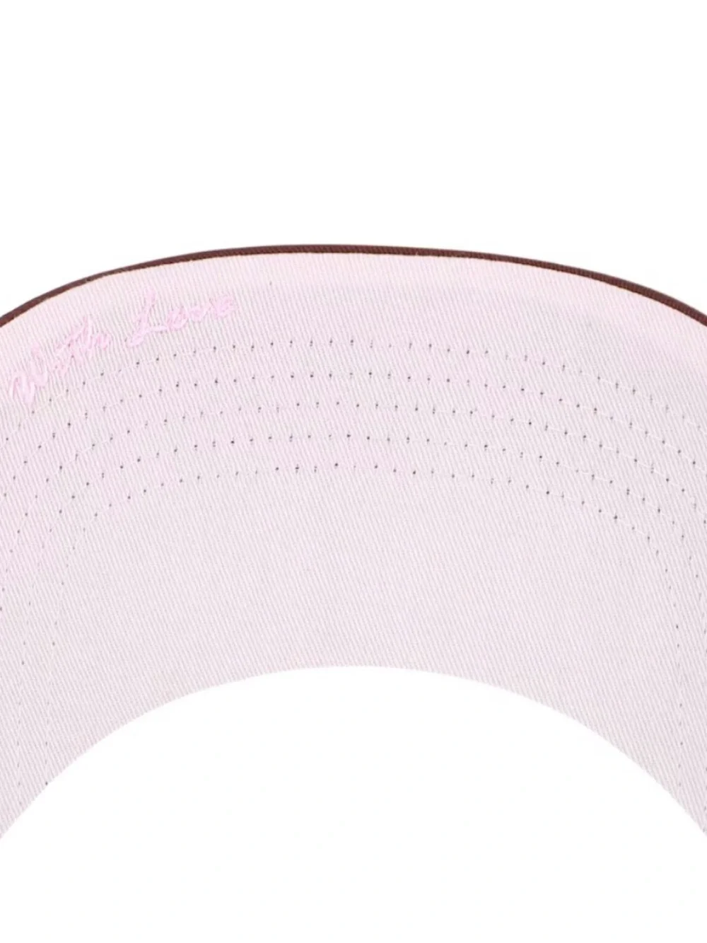'47 Women’s Dodgers Two-Tone Adjustable Hat - Cream & Maroon with Pink Logo